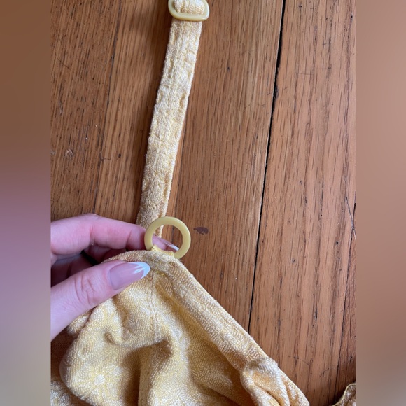 40s Vintage Jantzen Yellow Terry Cloth One Piece Bathing suit. - Picture 4 of 13